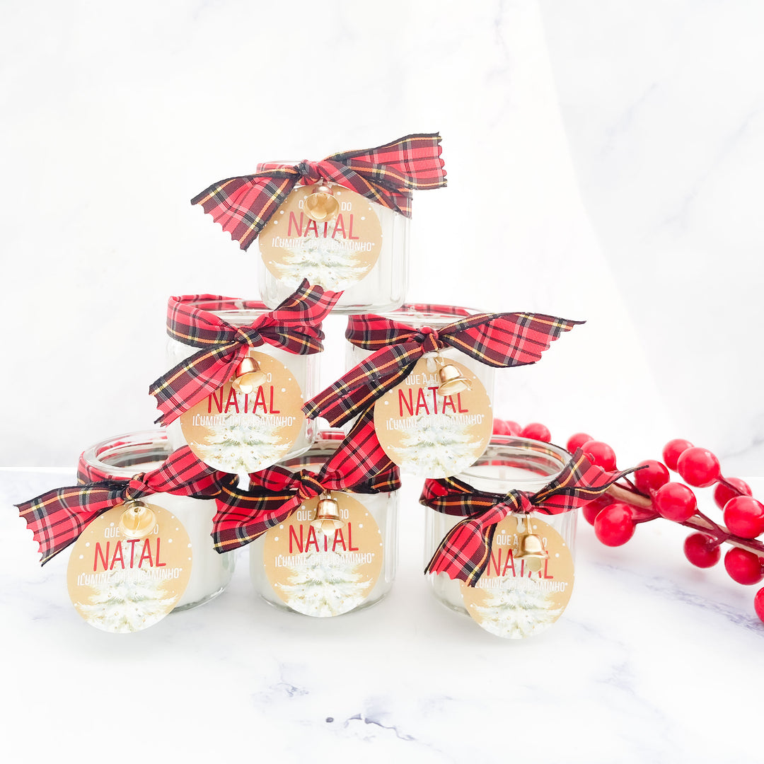 Mini Velinha de Natal | Presentes de Natal (Pack de 3)