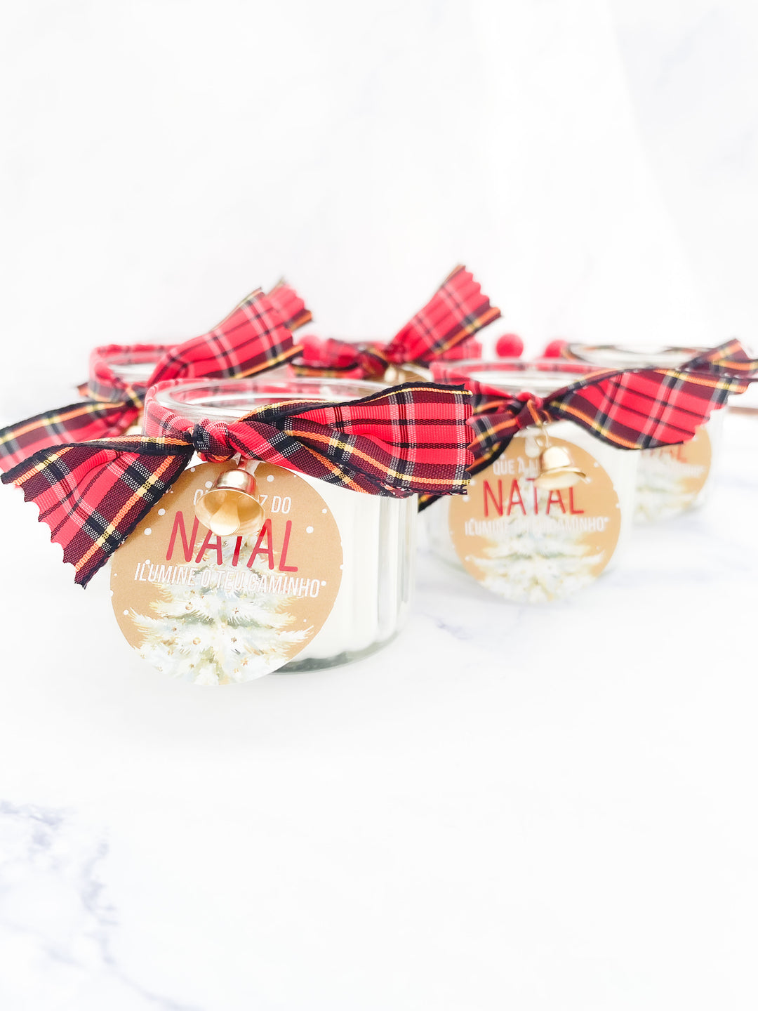 Mini Velinha de Natal | Presentes de Natal (Pack de 3)