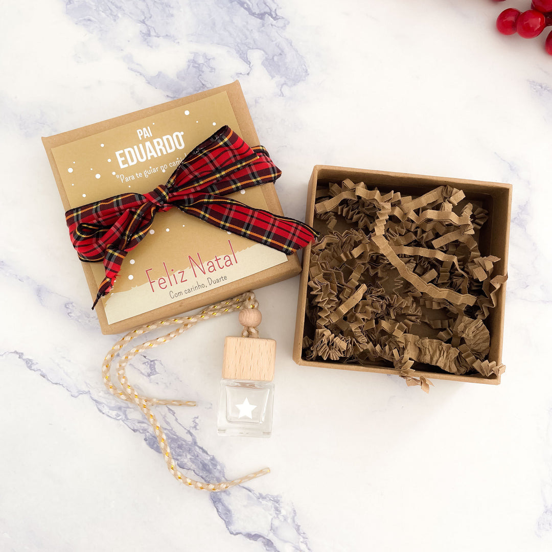 Ambientador de Carro Personalizado – Magia de Natal em Cada Viagem 🚗⭐🎅🏻