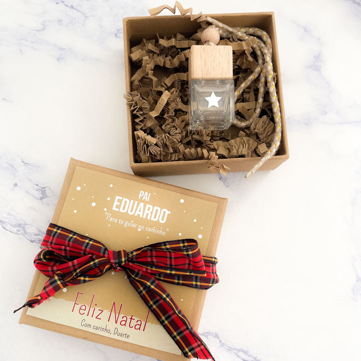 Ambientador de Carro Personalizado – Magia de Natal em Cada Viagem 🚗⭐🎅🏻