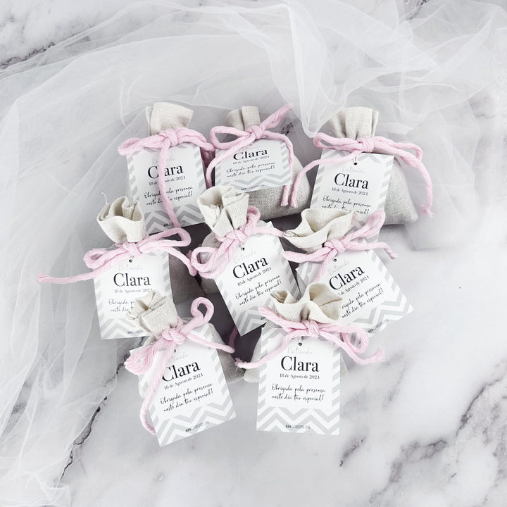 Saquinho de alfazema - Lembrança Batizado