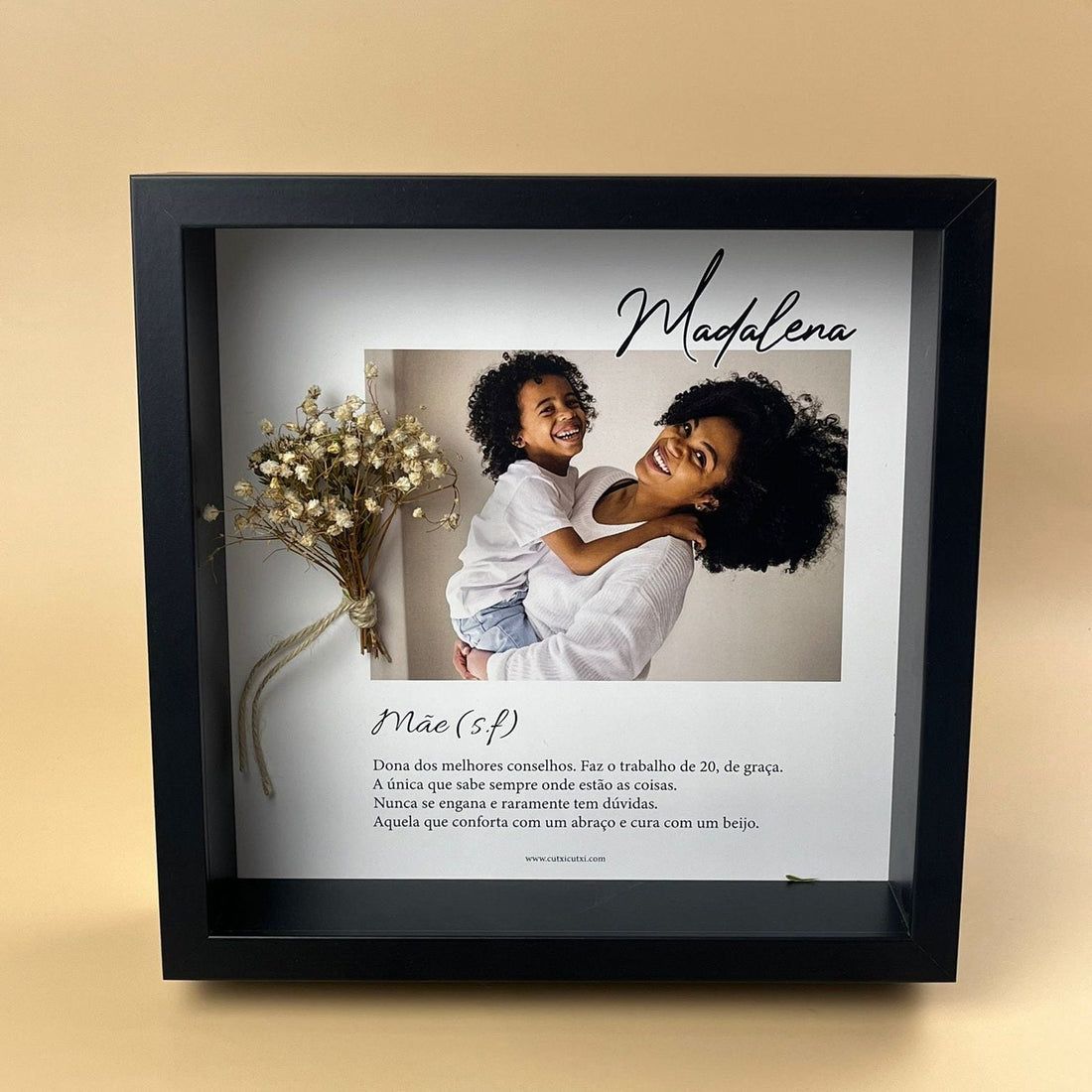 Quadro Moldura Mãe Significado e Nome | Presente Mãe - Cutxi Cutxi - Presentes Personalizados