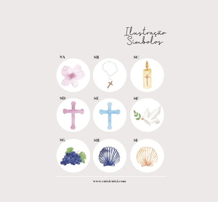 Mini Terço Dezena em Latinha - Lembrança para Batizado