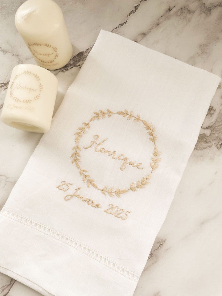 BORDADO à Mão para toalha - toalha não incluída