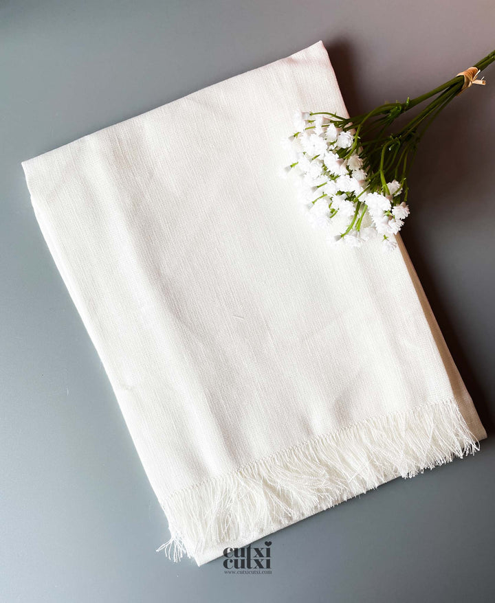 Toalha Batizado em LINHO com FRANJA