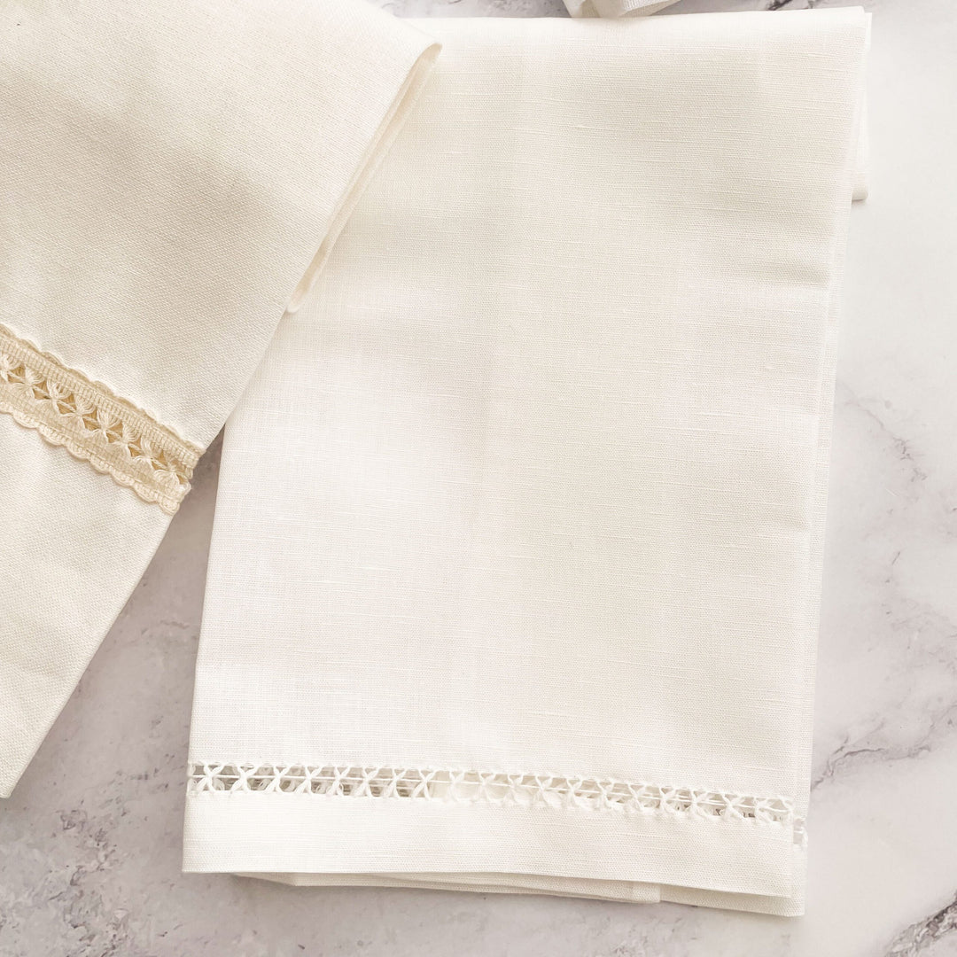 Toalha Batizado de LINHO com AJUR