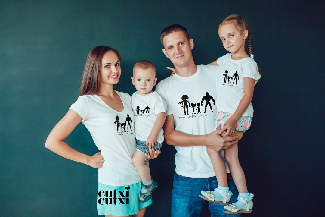 T-shirt Super Família (tamanho criança)
