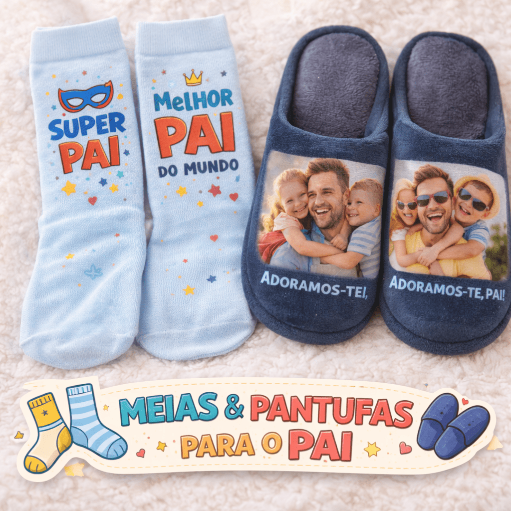 🧦 Pantufas, Meias e Chinelos - Cutxi Cutxi - Presentes Personalizados