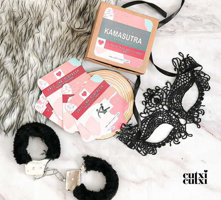 Raspadinhas Kamasutra Com máscara OU Algemas - Presente Dia Dos Namorados