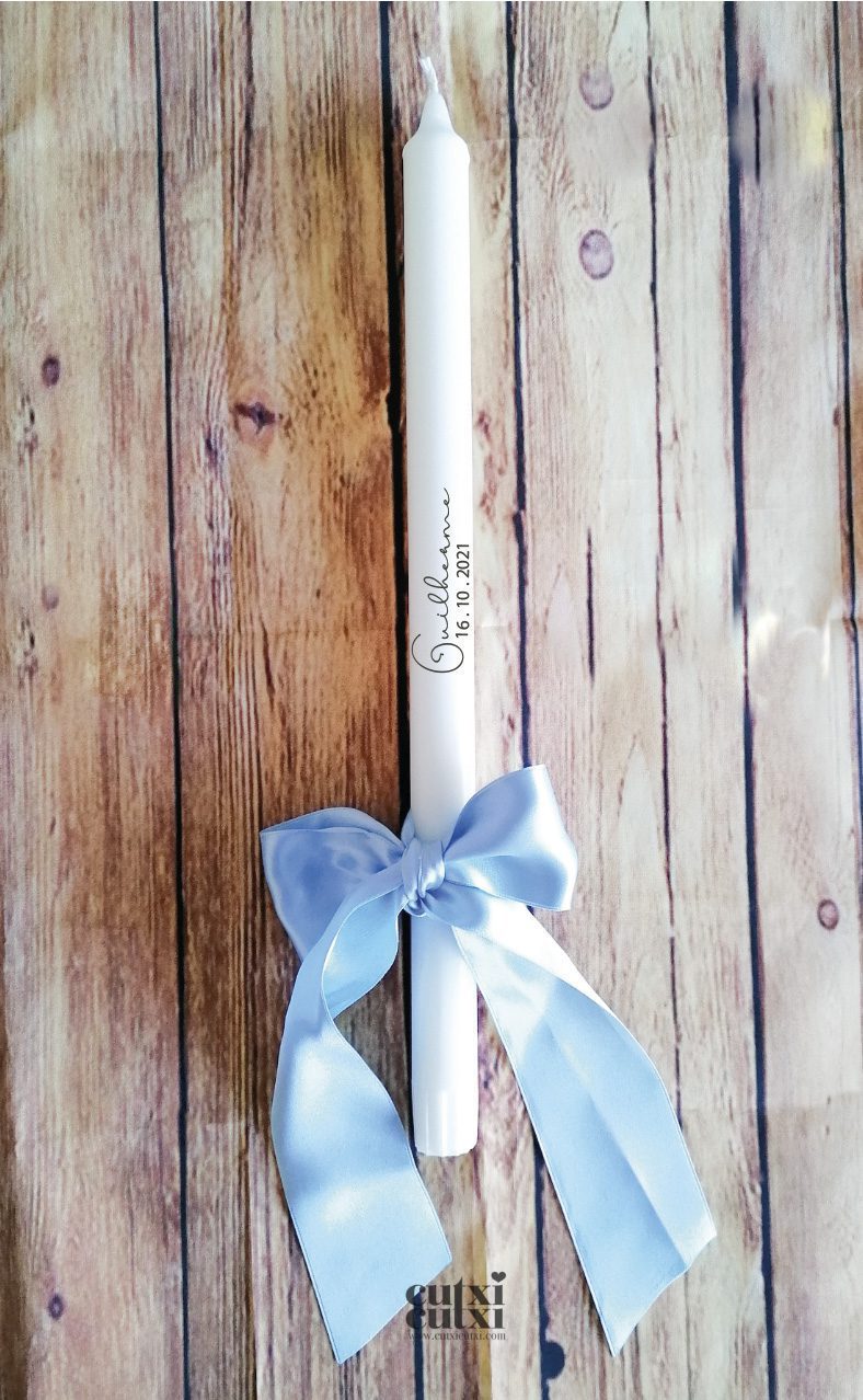 Vela Batizado personalizada - Elegance