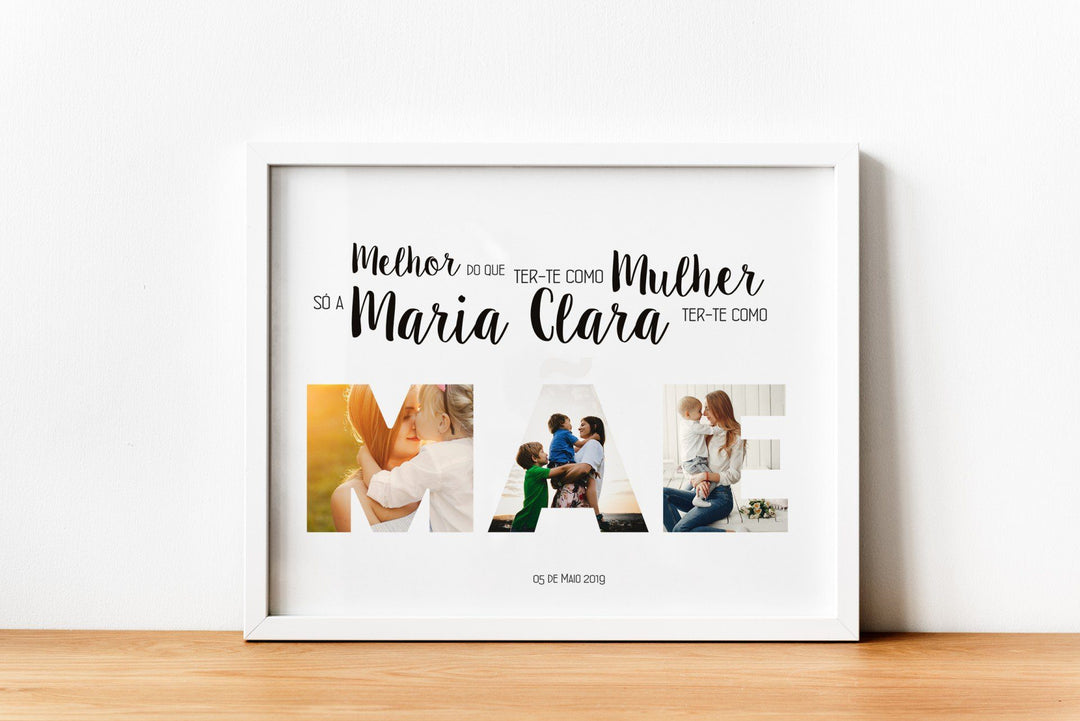 Quadro Mãe | Avó | Pai | Avô | Tio | Tia, Melhor do que ter-te como... (Sugestão Presente)