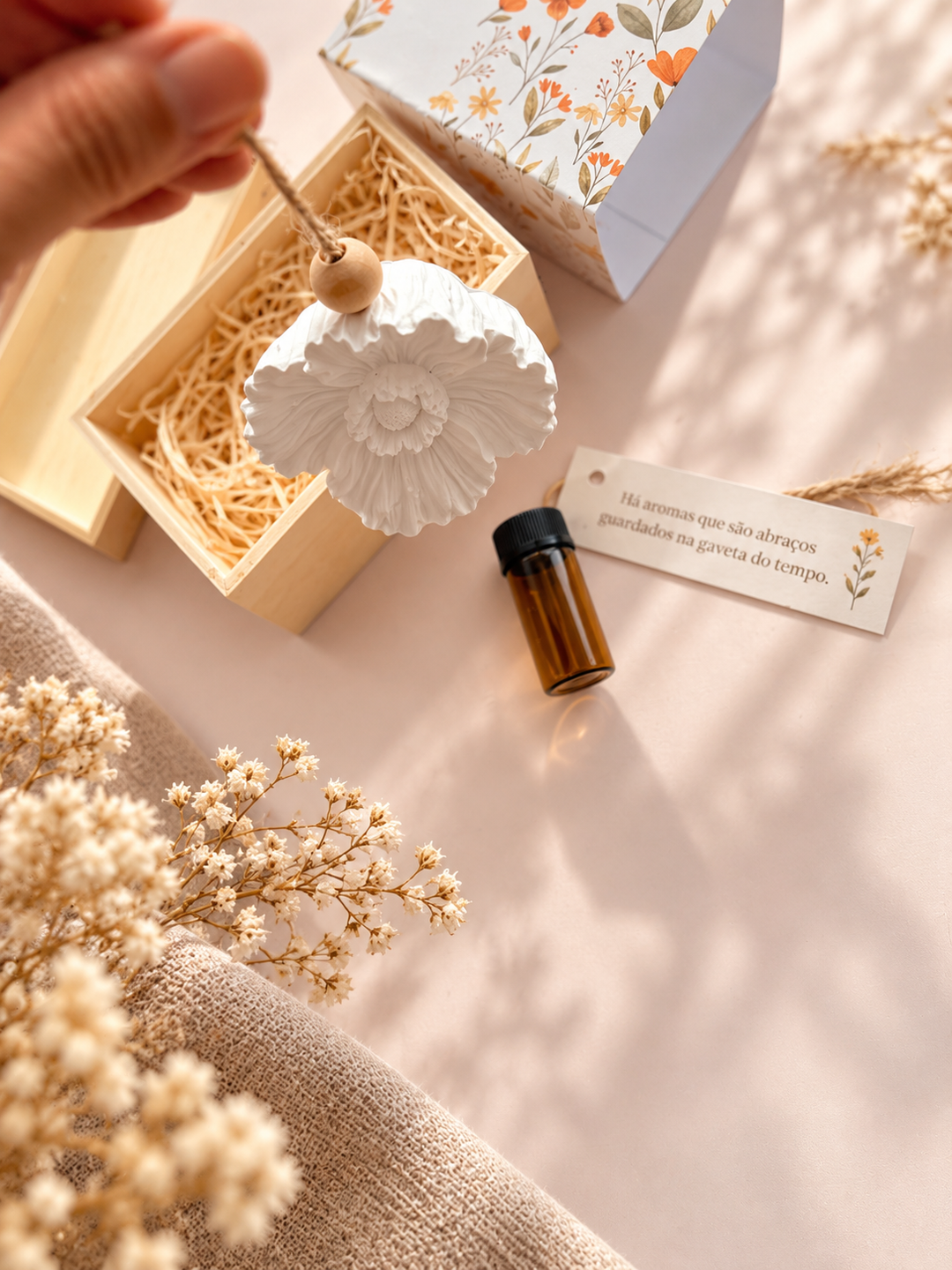 Um Abraço em Flor | Ambientador de Gesso Perfumado