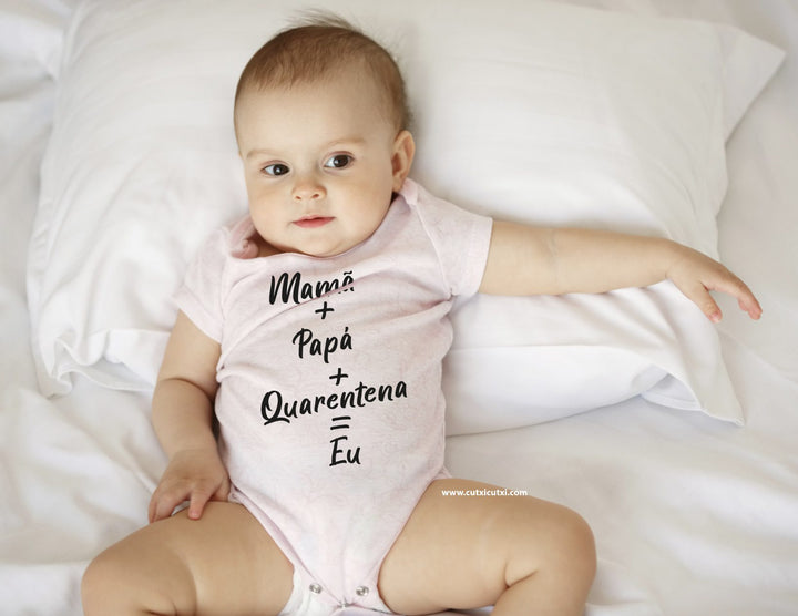 Body para Bebé: Mamã + Papá + Ups = Eu