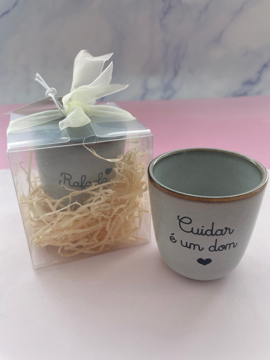 Chávena de Café Personalizada “Cuidar é um Dom”