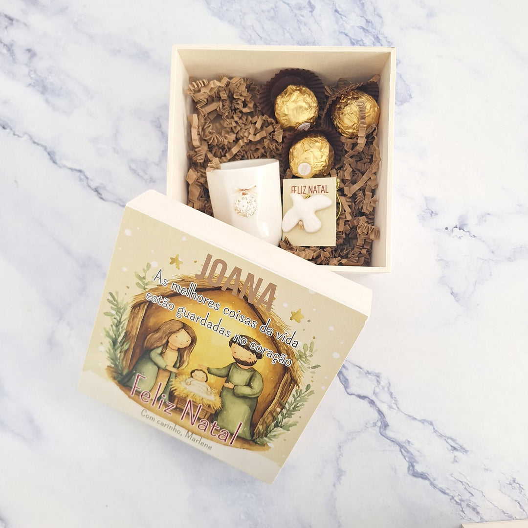 Caixa de Natal Personalizada – Doçura, Conforto e Magia 🎁☕🍫✨