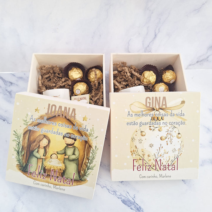 Caixa de Natal Personalizada – Doçura, Conforto e Magia 🎁☕🍫✨