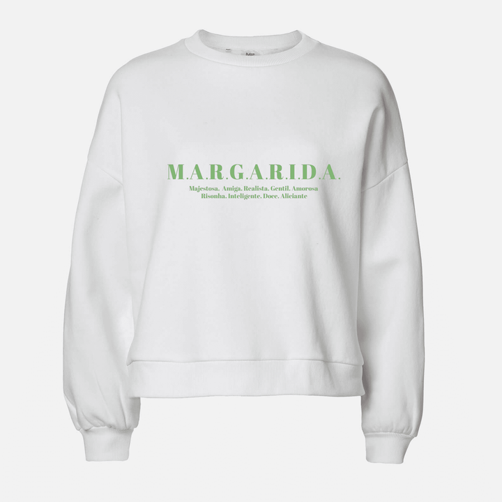 Camisola personalizada com N.O.M.E. e significado (criança e adulto)