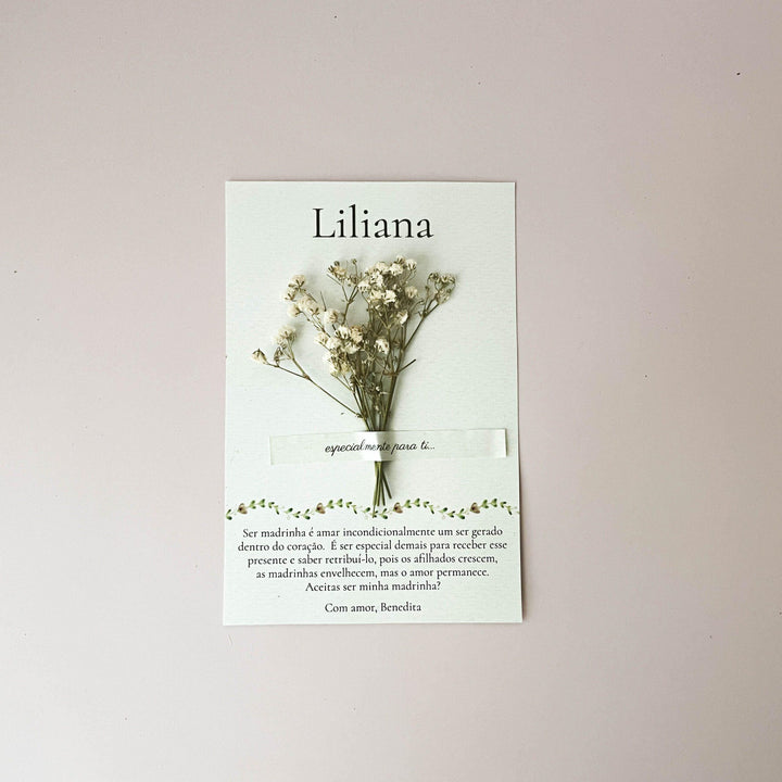 Cartão Postal de Amor Florido