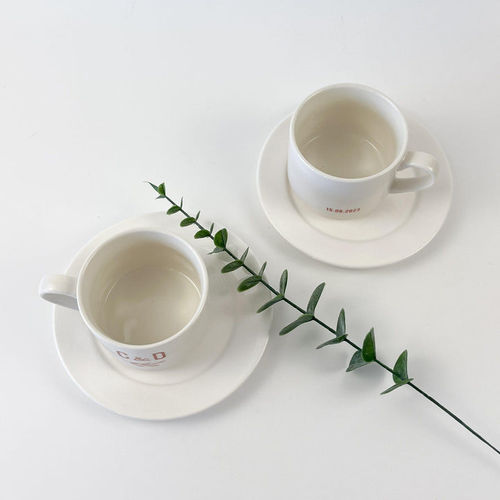 Chávena Casamento Personalizada com monograma
