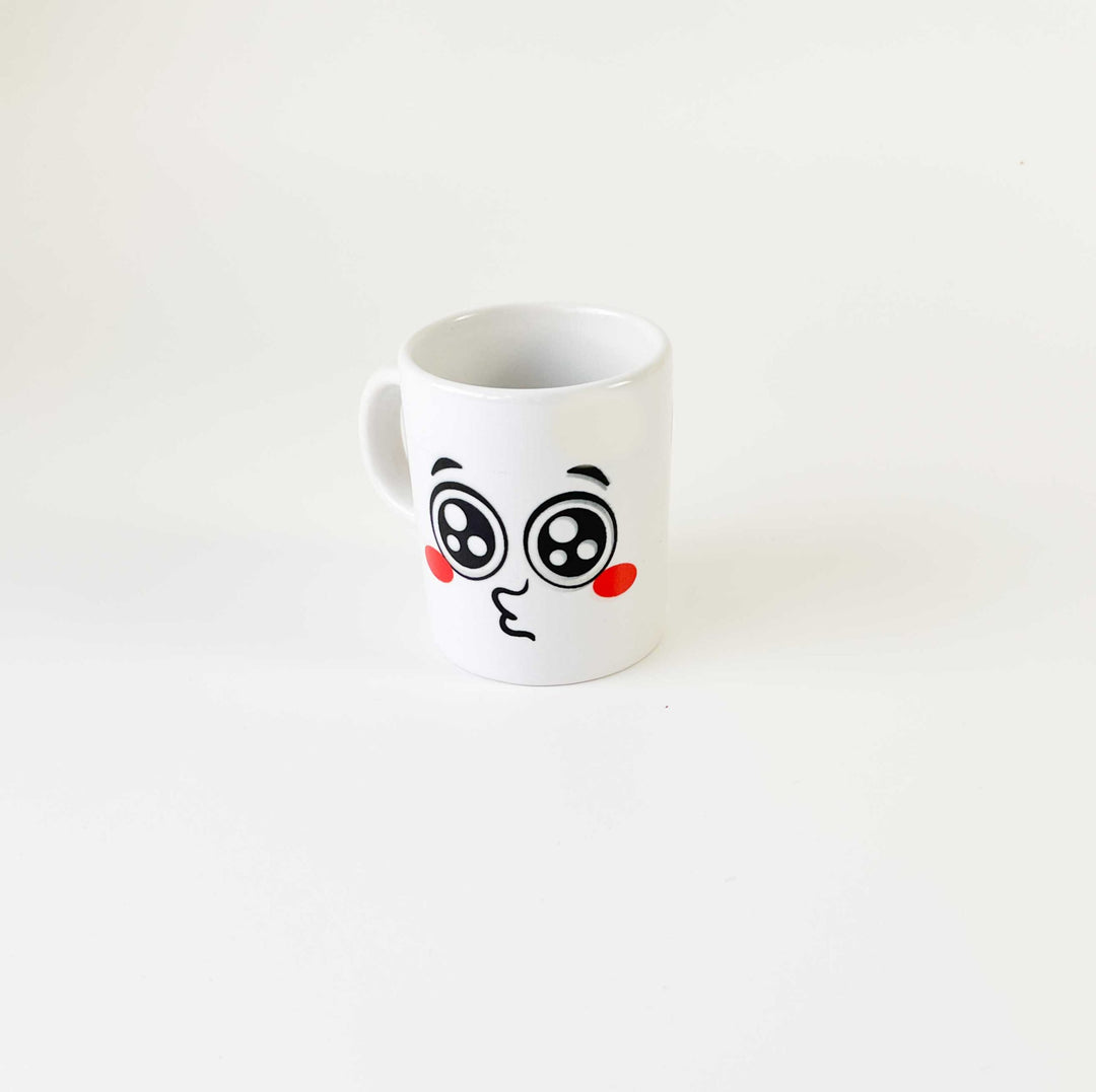 chavena de cafe emoções cutxi porcelana branca