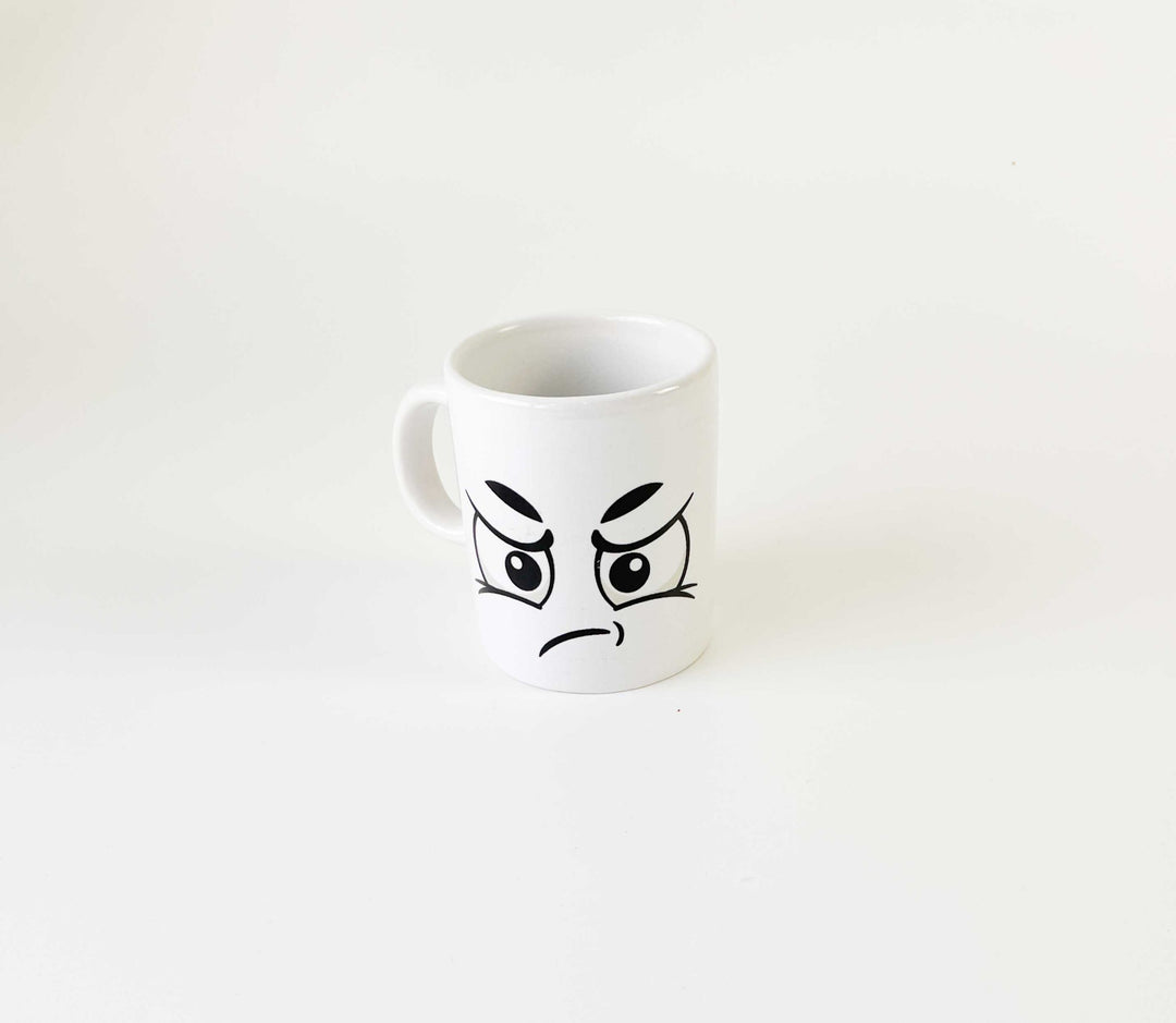 chavena de cafe emoções cutxi porcelana branca