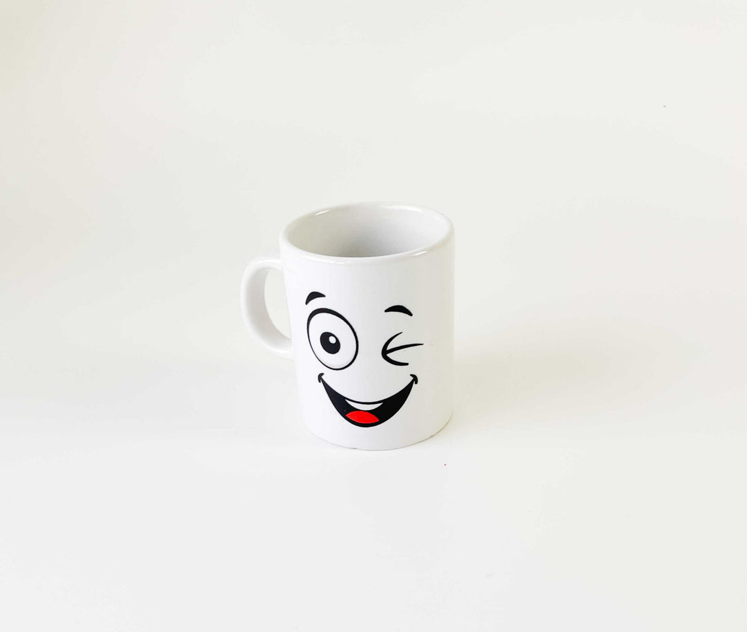 chavena de cafe emoções cutxi porcelana branca