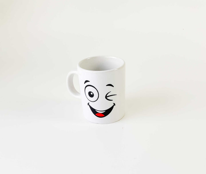 chavena de cafe emoções cutxi porcelana branca
