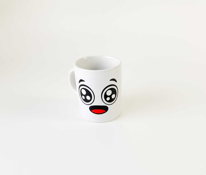 chavena de cafe emoções cutxi porcelana branca