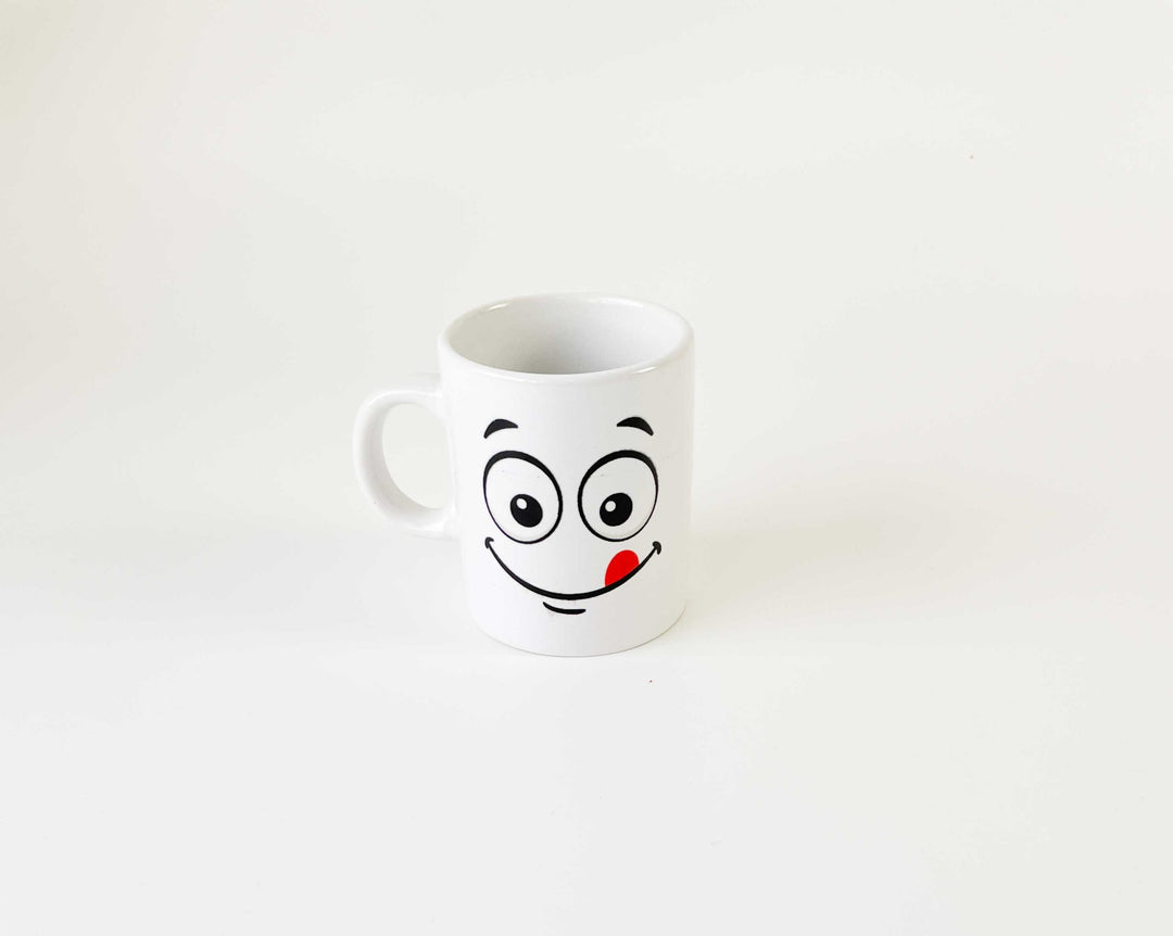 chavena de cafe emoções cutxi porcelana branca