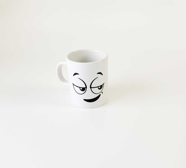 chavena de cafe emoções cutxi porcelana branca