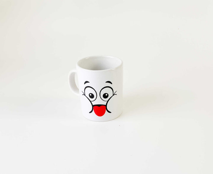 chavena de cafe emoções cutxi porcelana branca