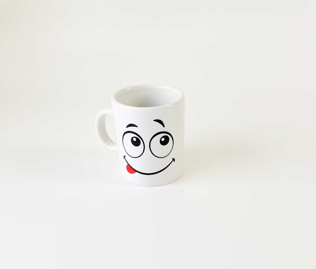 chavena de cafe emoções cutxi porcelana branca