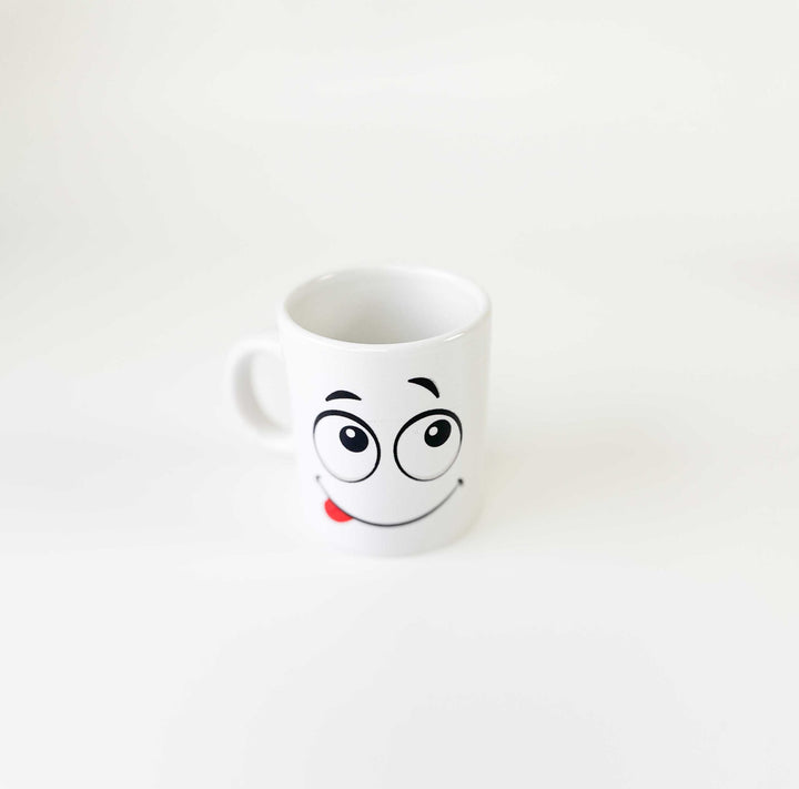 chavena de cafe emoções cutxi porcelana branca