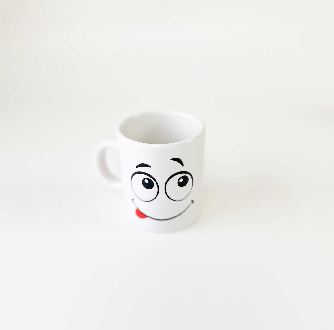 chavena de cafe emoções cutxi porcelana branca