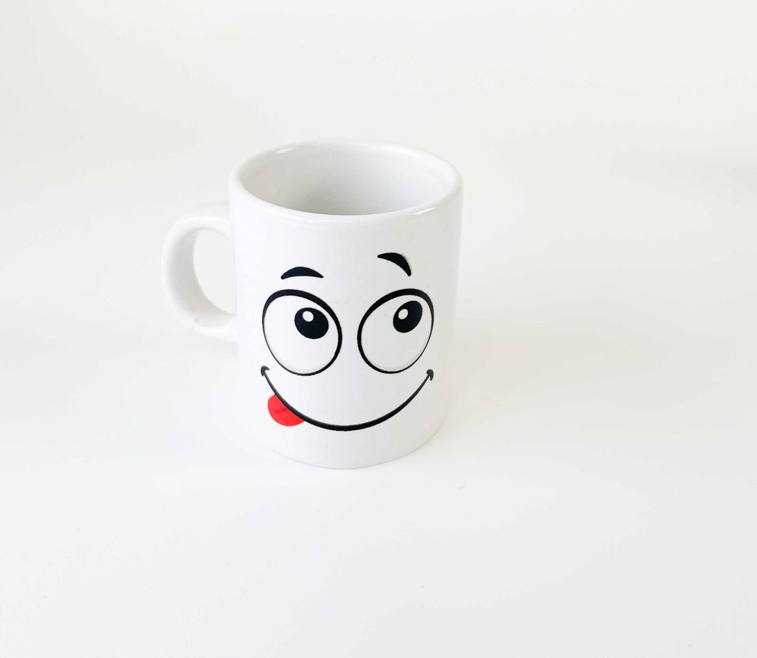 chavena de cafe emoções cutxi porcelana branca