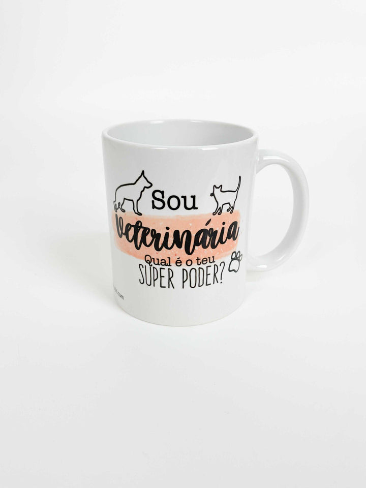 Caneca ilustrada profissão Veterinário