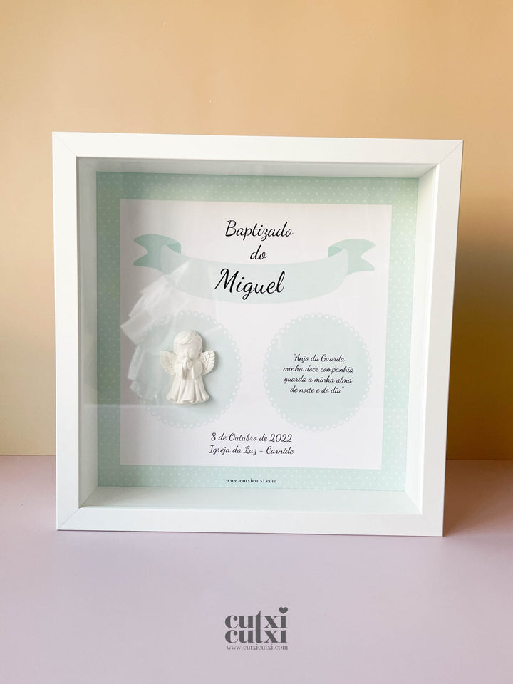 Quadro Sacramento personalizado com Nome e Anjinho