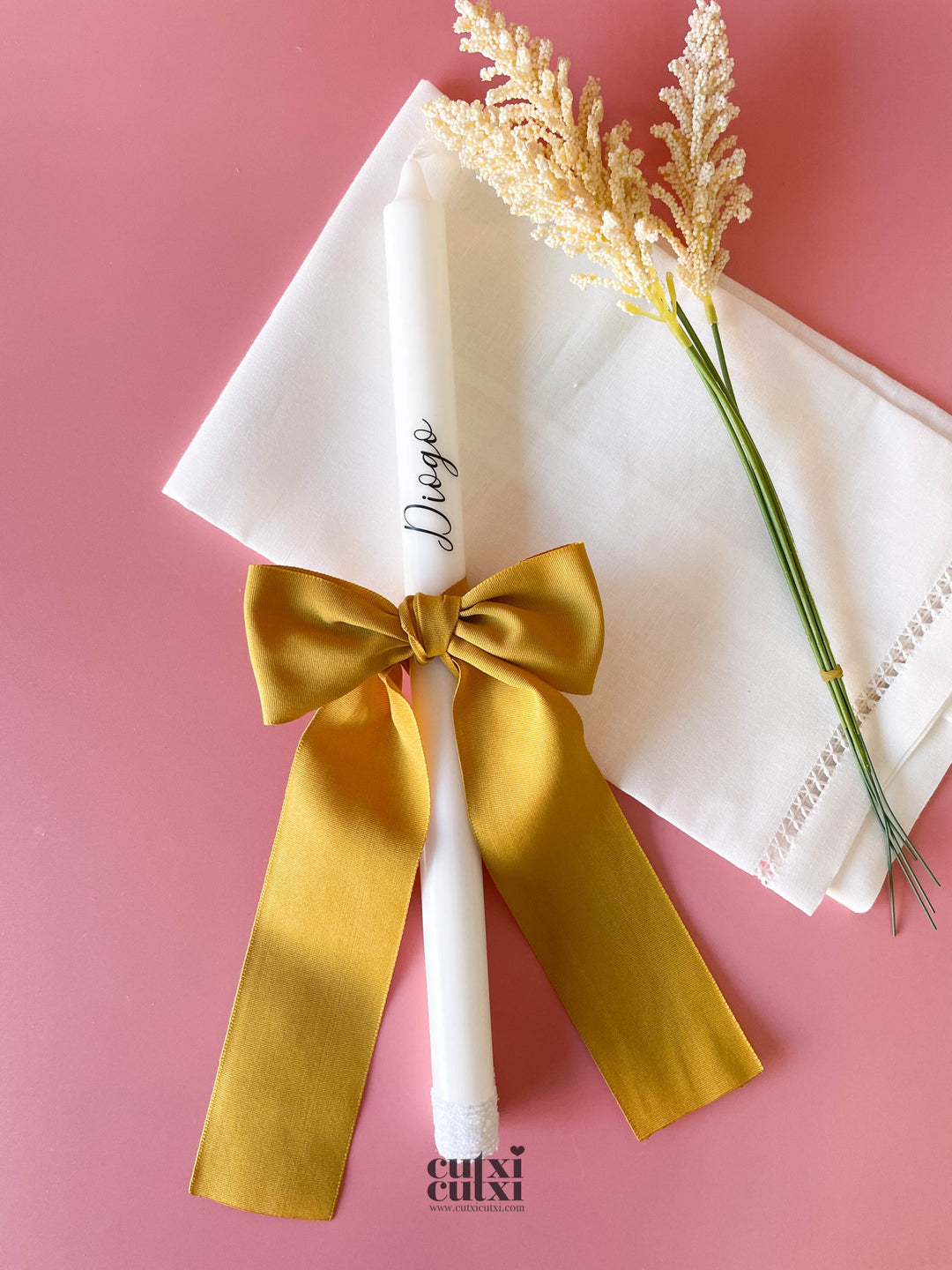 Vela Batizado personalizada - Elegance