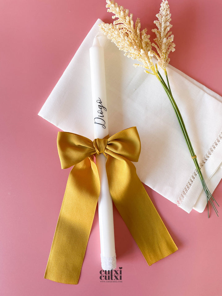 Vela Batizado personalizada - Elegance