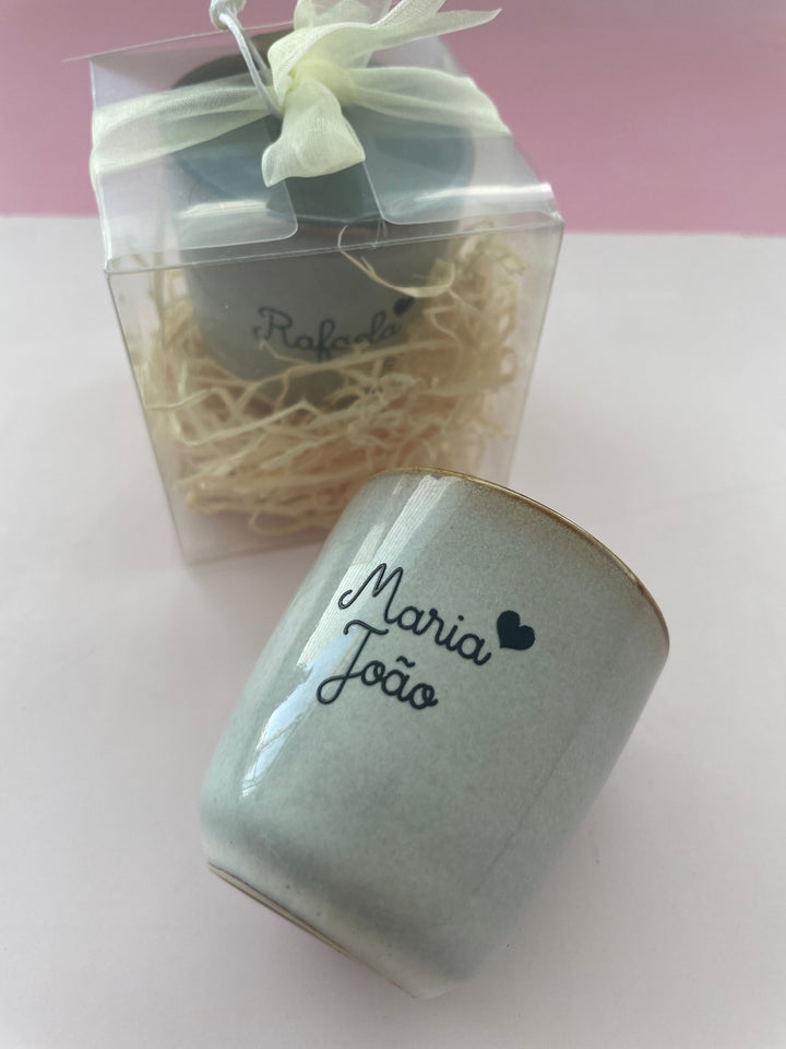 Chávena de Café Personalizada “Cuidar é um Dom”