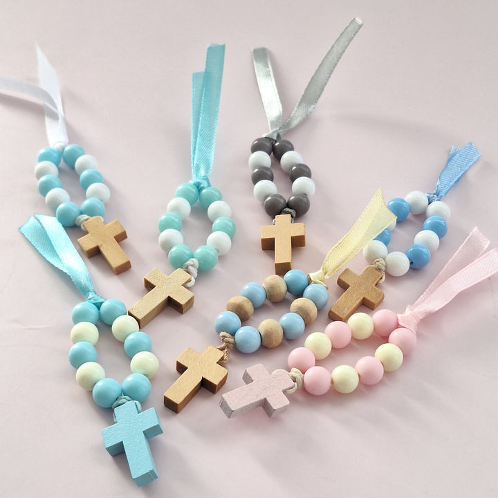 Mini Terço Dezena com Frasquinho - Lembrança para Batizado