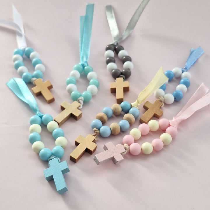 Mini Terço Dezena com Pagela - Lembrança para Primeira Comunhão