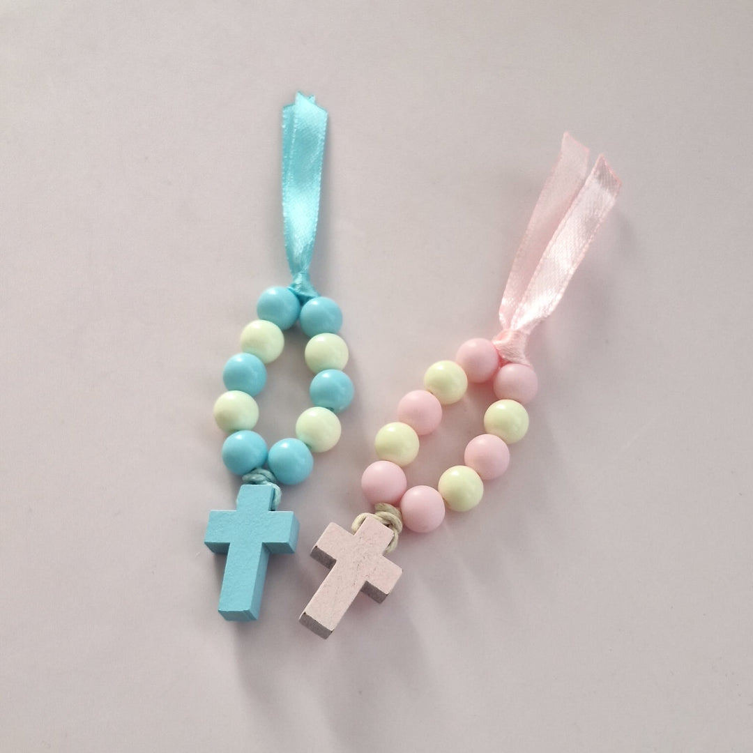 Mini Terço Dezena com Pagela - Lembrança para Primeira Comunhão