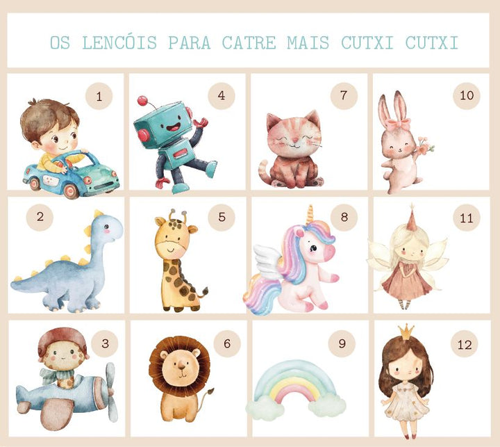 Conjunto de Lençóis Personalizado para Catre – O Conforto que o Seu Bebé Merece!
