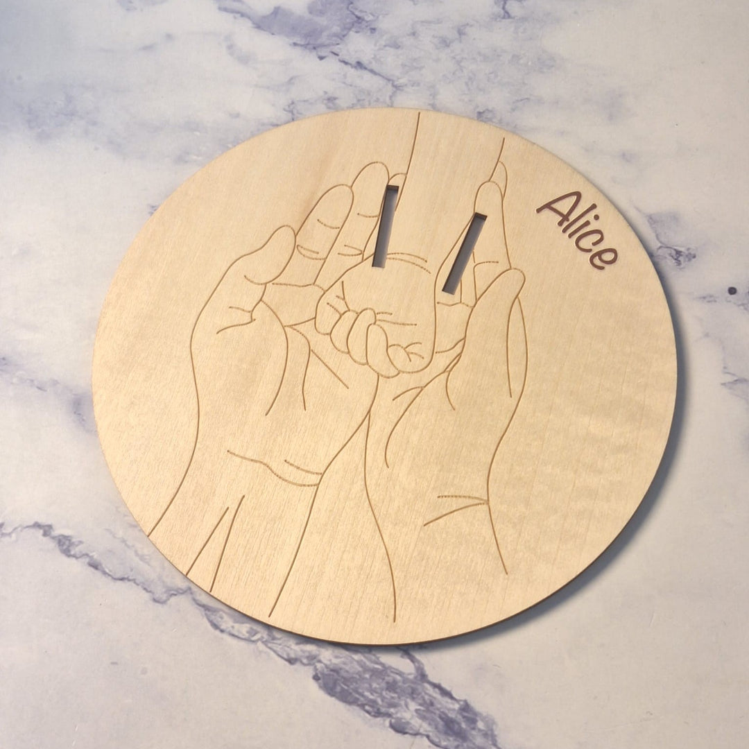 Placa Personalizada para Pulseira de Maternidade