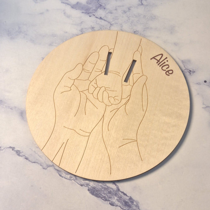 Placa Personalizada para Pulseira de Maternidade