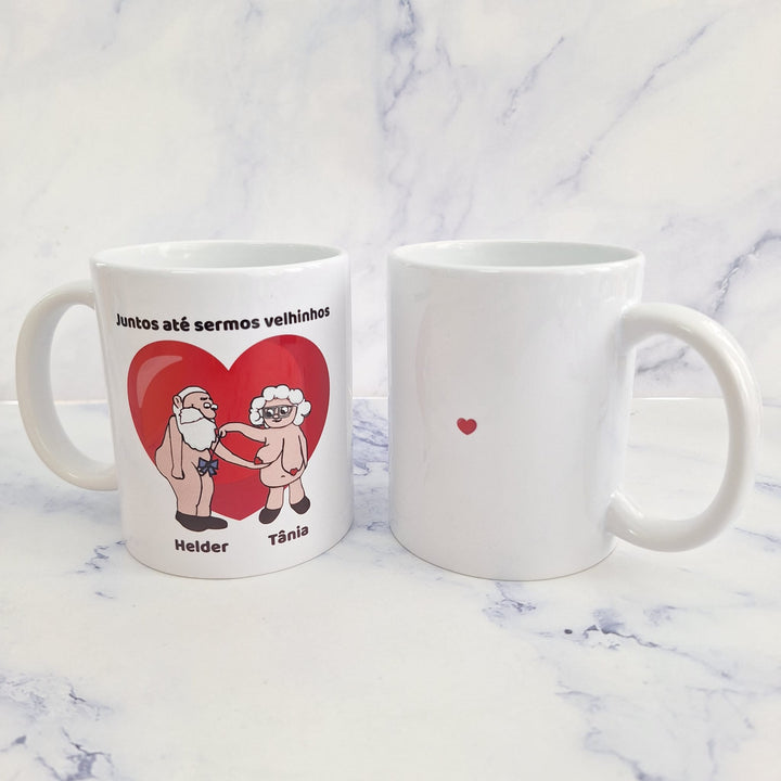Caneca Juntos Até sermos Velhinhos