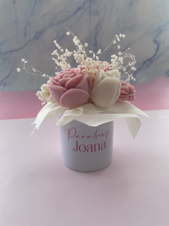 Jardim de Amor em Forma de Velas | Presente Mãe, Madrinhas