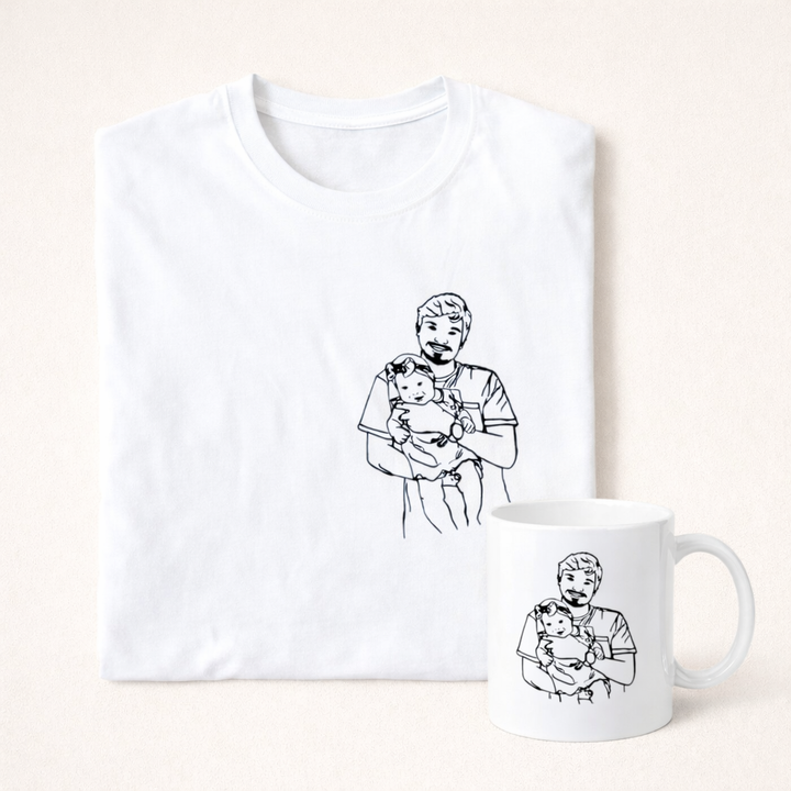 Camisola Retrato em Traço | Pai