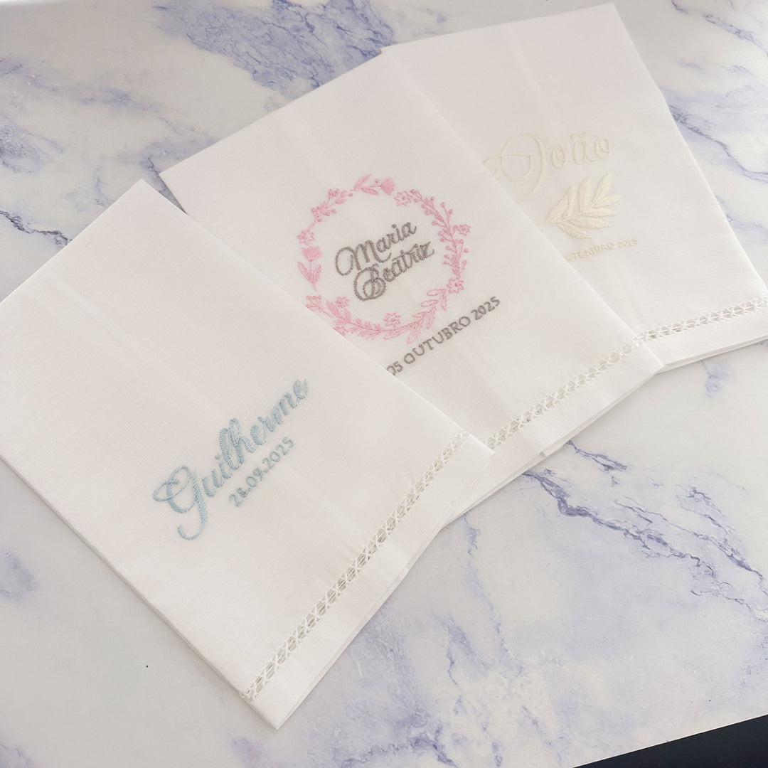 BORDADO à Mão para toalha - toalha não incluída